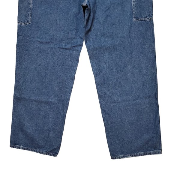 Carhartt B13 DST 46x32 (Meas 41x33 15" Rise) Dark Loose Fit Carpenter Jeans A17 - Picture 6 of 10